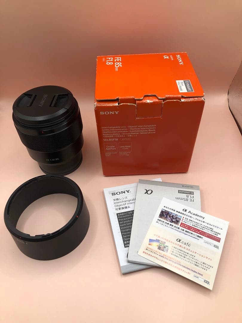 【美品】SONY FE 85mm F1.8 単焦点レンズ 本体 3分でわかるαレンズのヒミツ FE 85mm F1.8 編 | ソニー