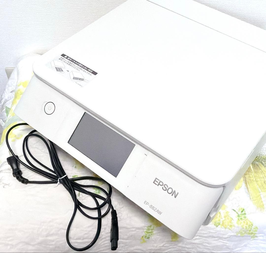 EPSON A4 プリンターEP-882AW 20年製　ジャンク　印刷可 ジャンク EPSON A4インクジェットプリンター EP-882AW 20年製の通販 by