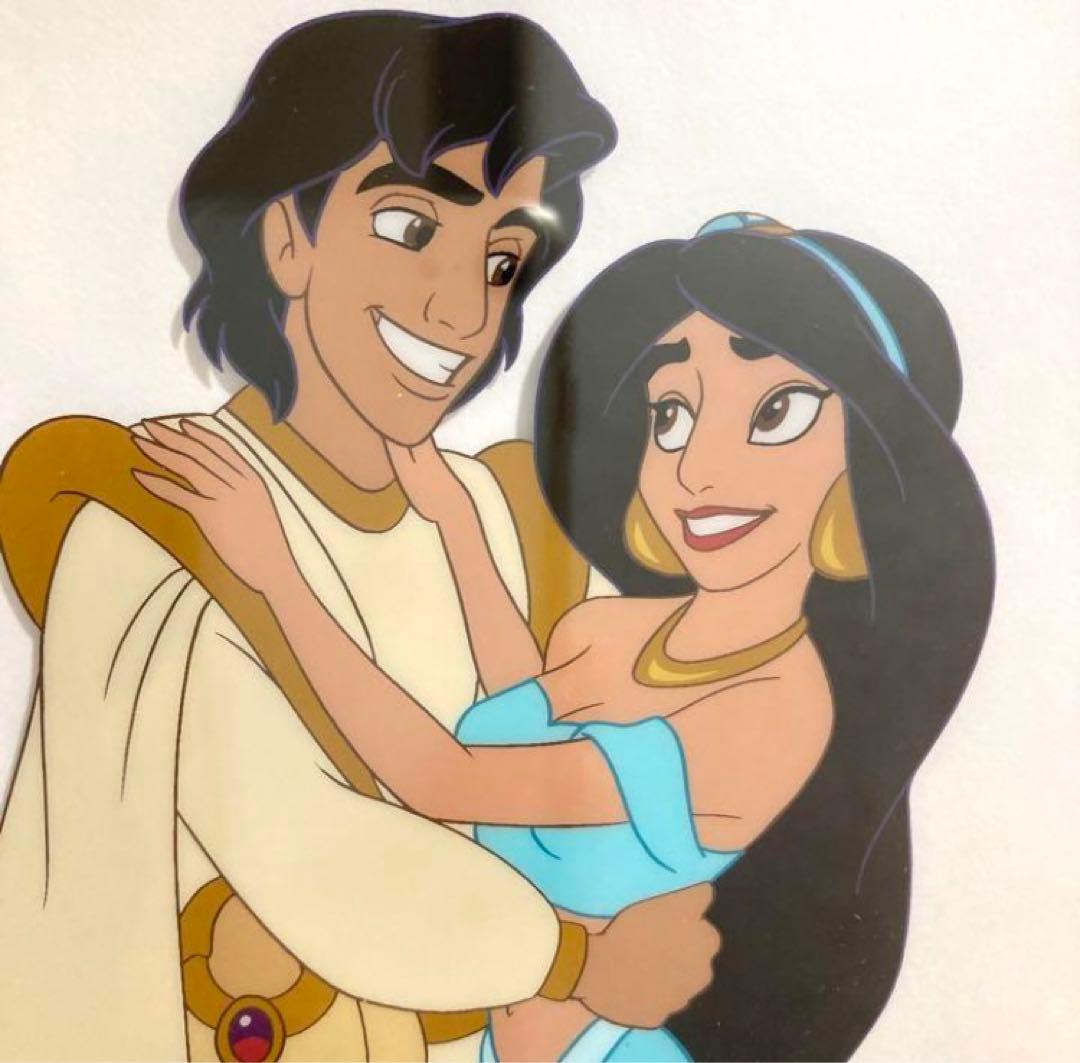 セル画 アラジン Aladdin ジャスミン ディズニー 額 額装 - メルカリ