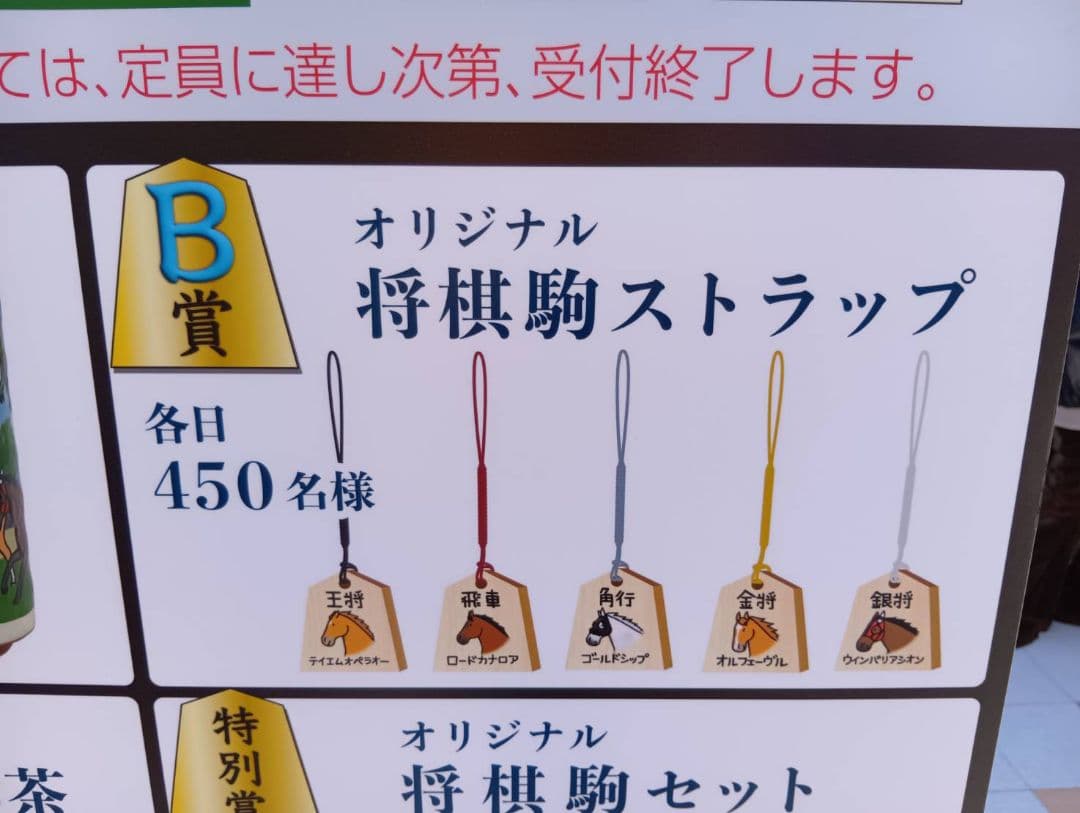 竜王戦×JRA コラボグッズ抽選会 特別賞 将棋駒セット 競馬 第38