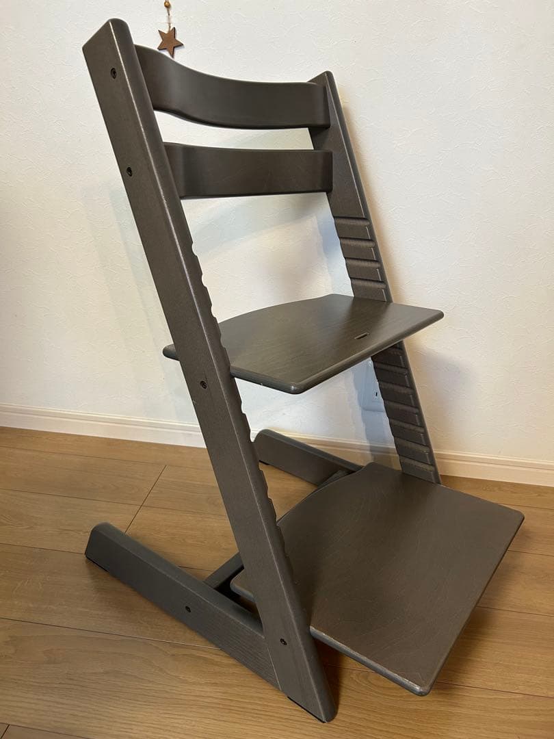 ストッケ トリップトラップ シリアルNo.4 グレー ベビーチェア