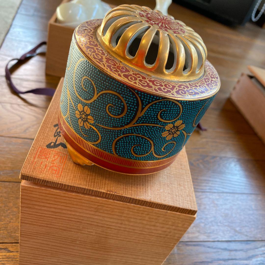 九谷　良山作　香炉 九谷焼 美山作 香炉 紫陽花文 | 九谷焼と和食器の通販サイト | 金沢