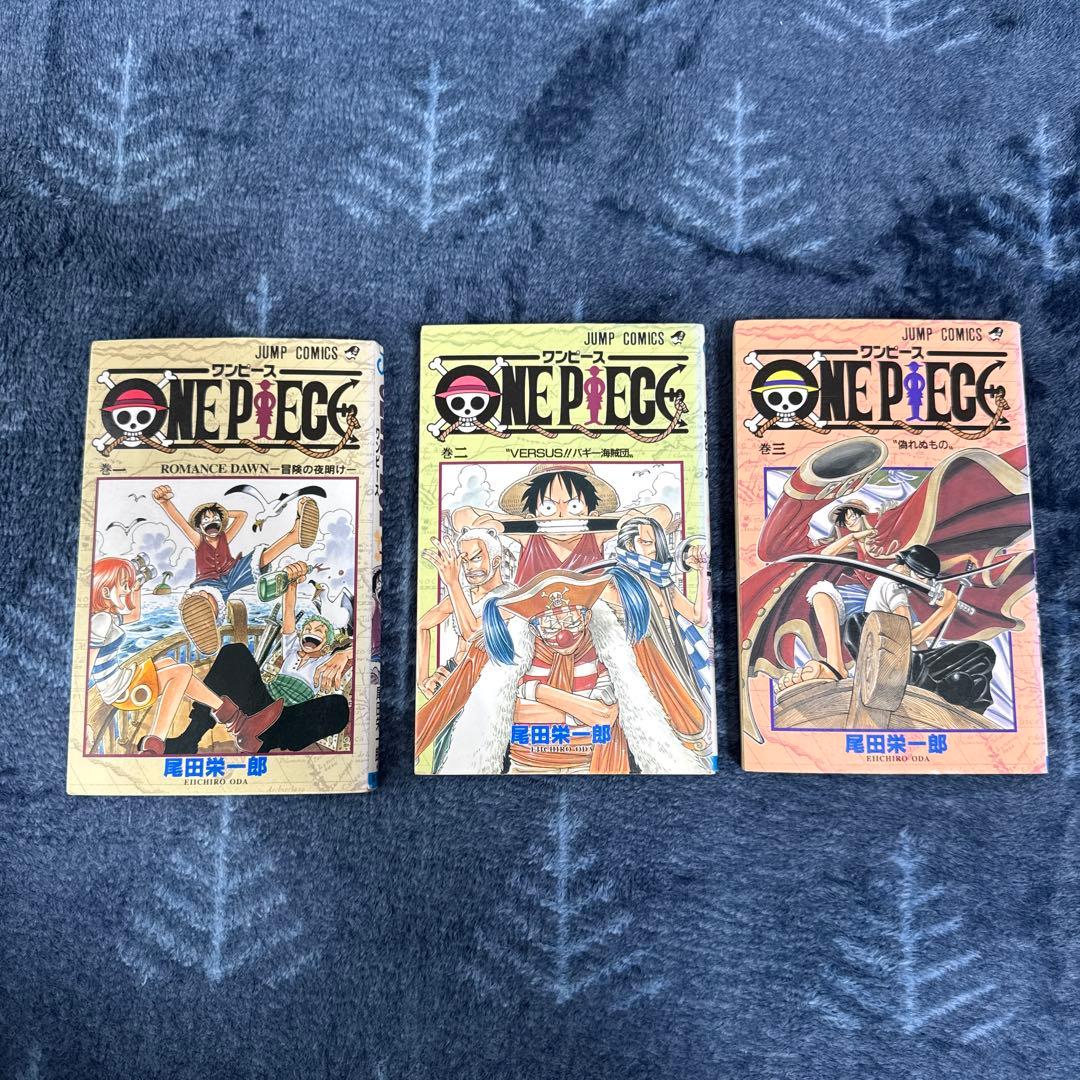 初版　ONE PIECE ワンピース　1巻　２巻　３巻 Yahoo!オークション -「ワンピース 1巻 初版」の落札相場・落札価格