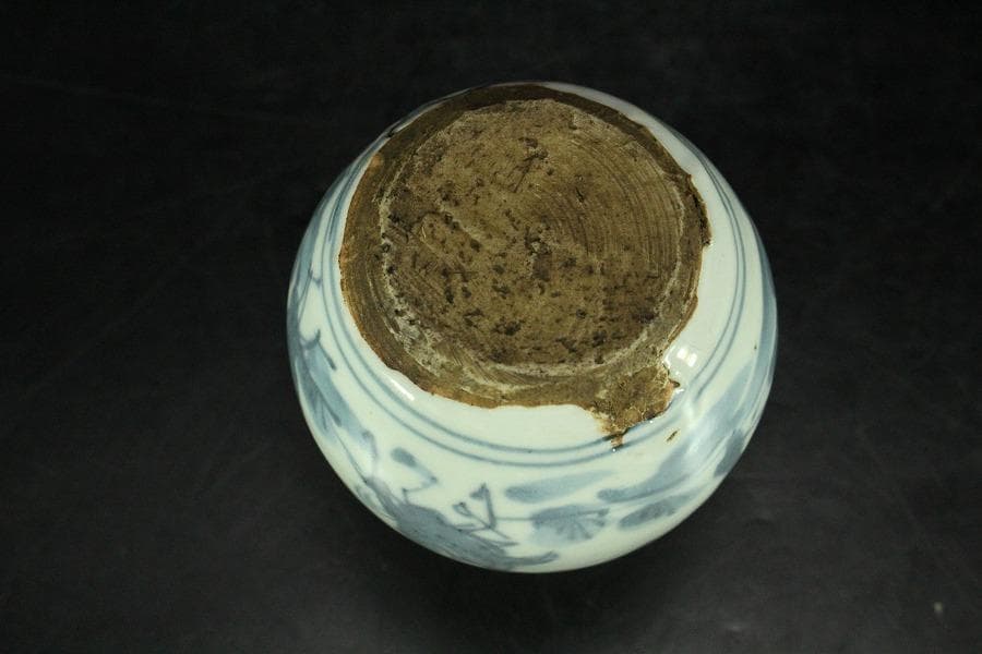 中国美術 古染付 祥瑞 茶入 明時代 唐物 鹿角蓋 茶道具伝来(K-XA856
