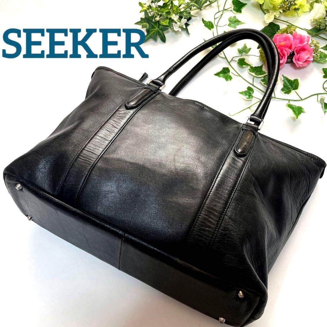 SEEKER 本革 レザー 大容量 ビジネスバッグ ブリーフケース 楽天市場】【楽天1位＆5冠】 トートバッグ メンズ 本革 ビジネス