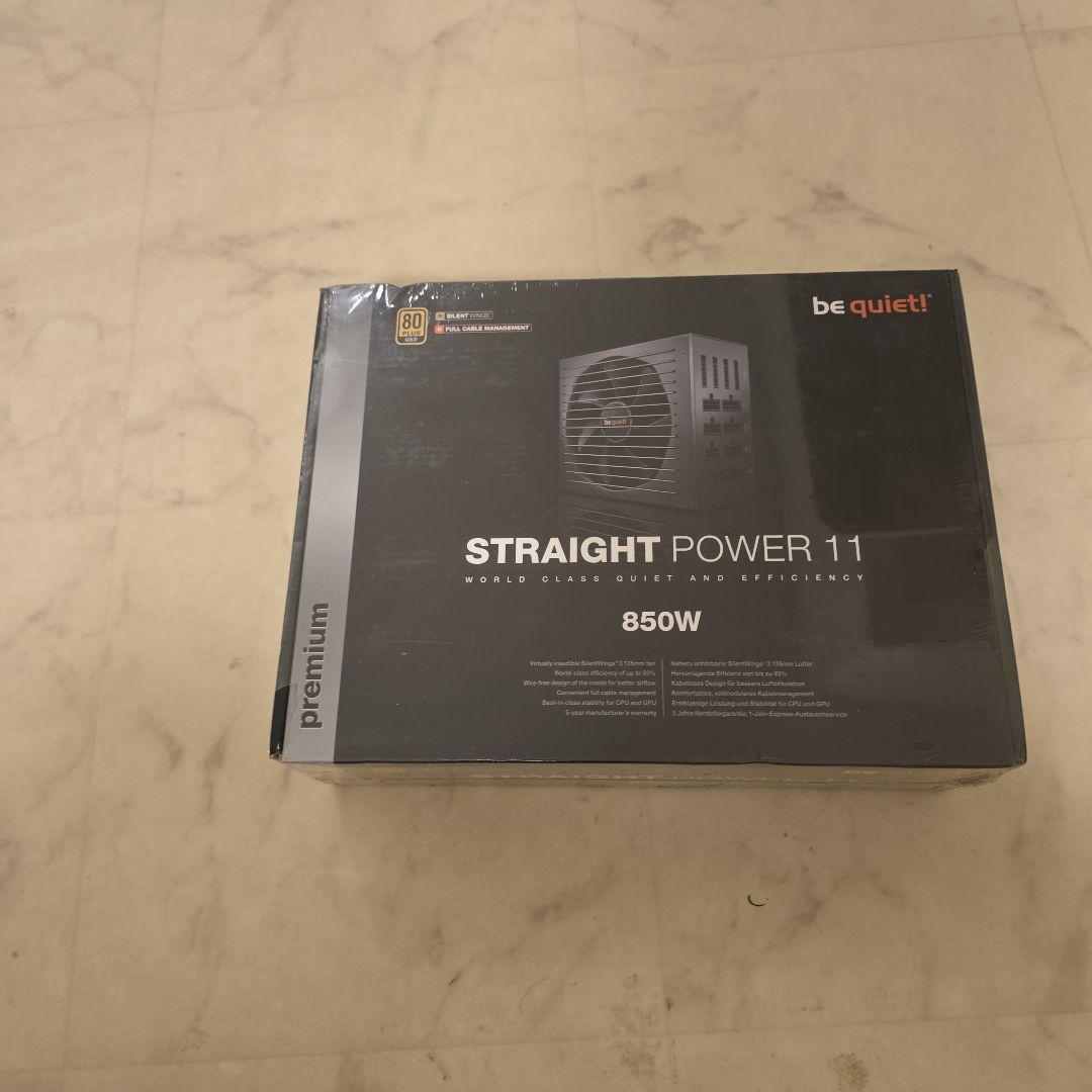 電源ユニット be quiet! STRAIGHT POWER 11 850W be quiet! Straight Power 11 Platinum 850W PC güç kaynağı, siyah