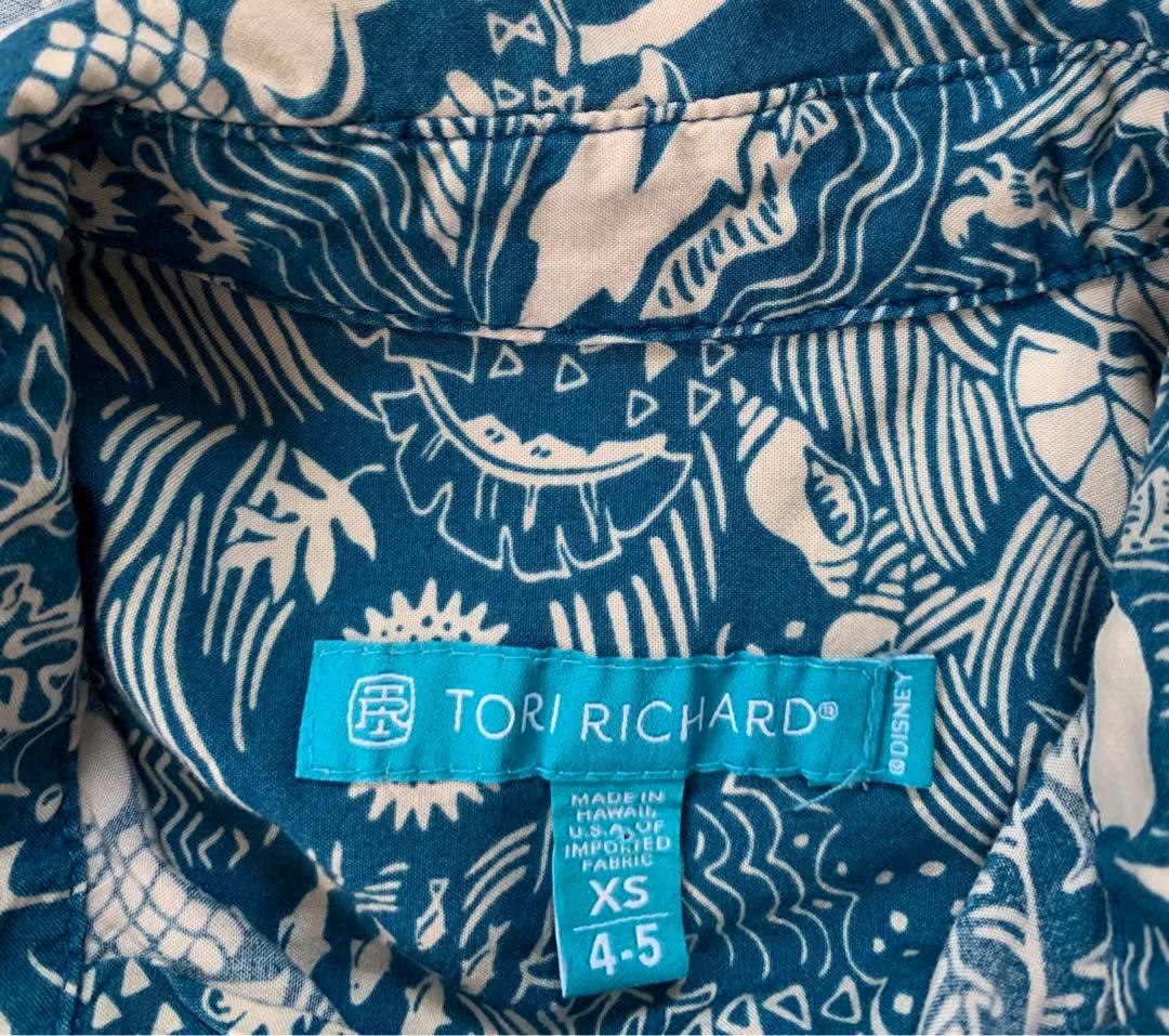 新品 TORI RICHARD ハワイアン アロハシャツ アウラニディズニー
