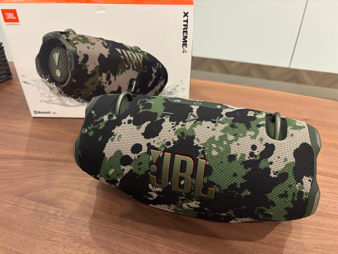 JBL XTREME 4 カモフラージュ ワイヤレススピーカー JBLの防水Bluetoothスピーカー「XTREME」などに、迷彩柄の“スクワッド