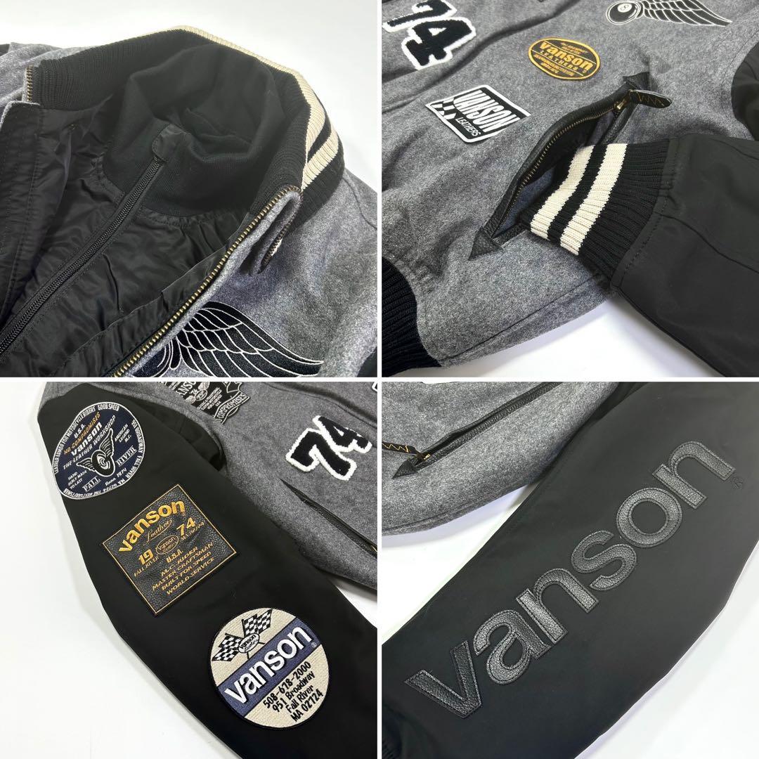 VANSON VS25107W AWARD JACKET ジャケット スタジャン - メルカリ