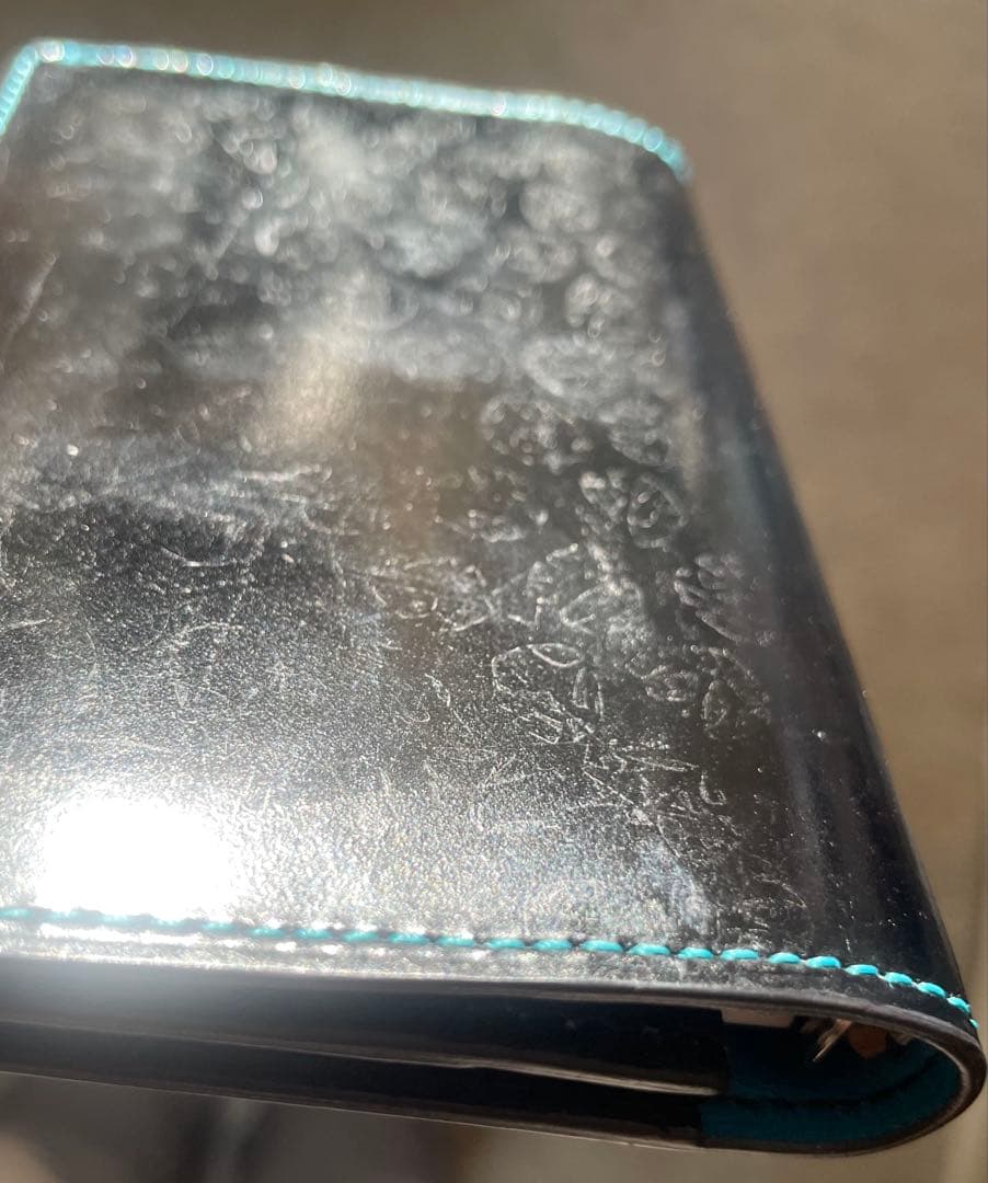 お値下げしました ☆希少☆ コードバンミニ5穴手帳【Spad by Br