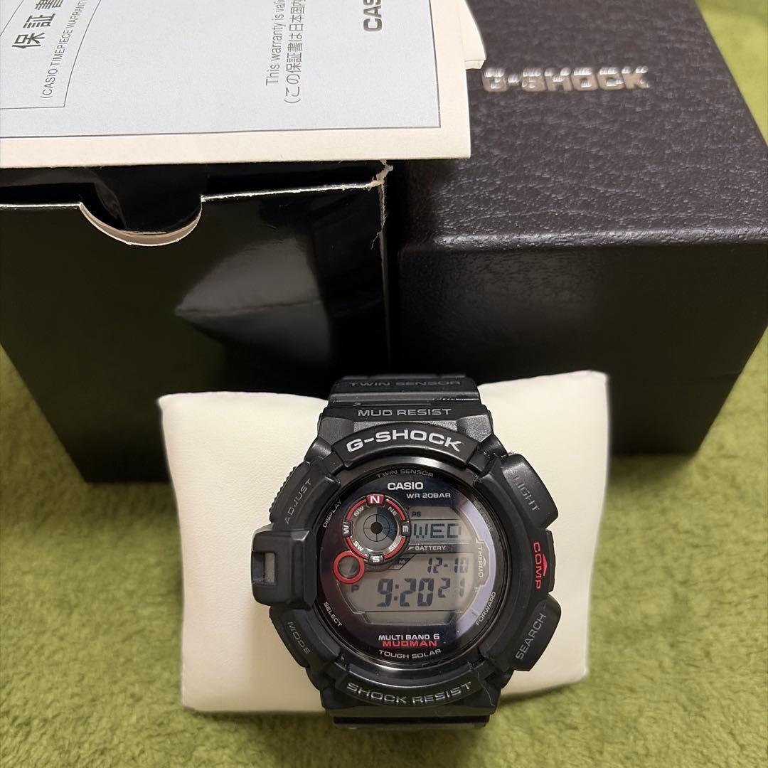 【12/25まで】CASIO G-SHOCK GW-9300 MUDMAN Pre-Owned] Casio G-Shock Mudman G-9300-1 Tough Solar Black Men Watch