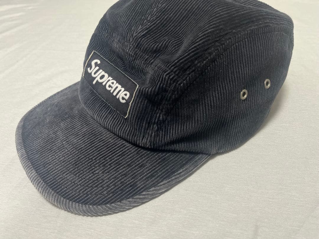 Supreme Corduroy Pocket Camp Cap グレー