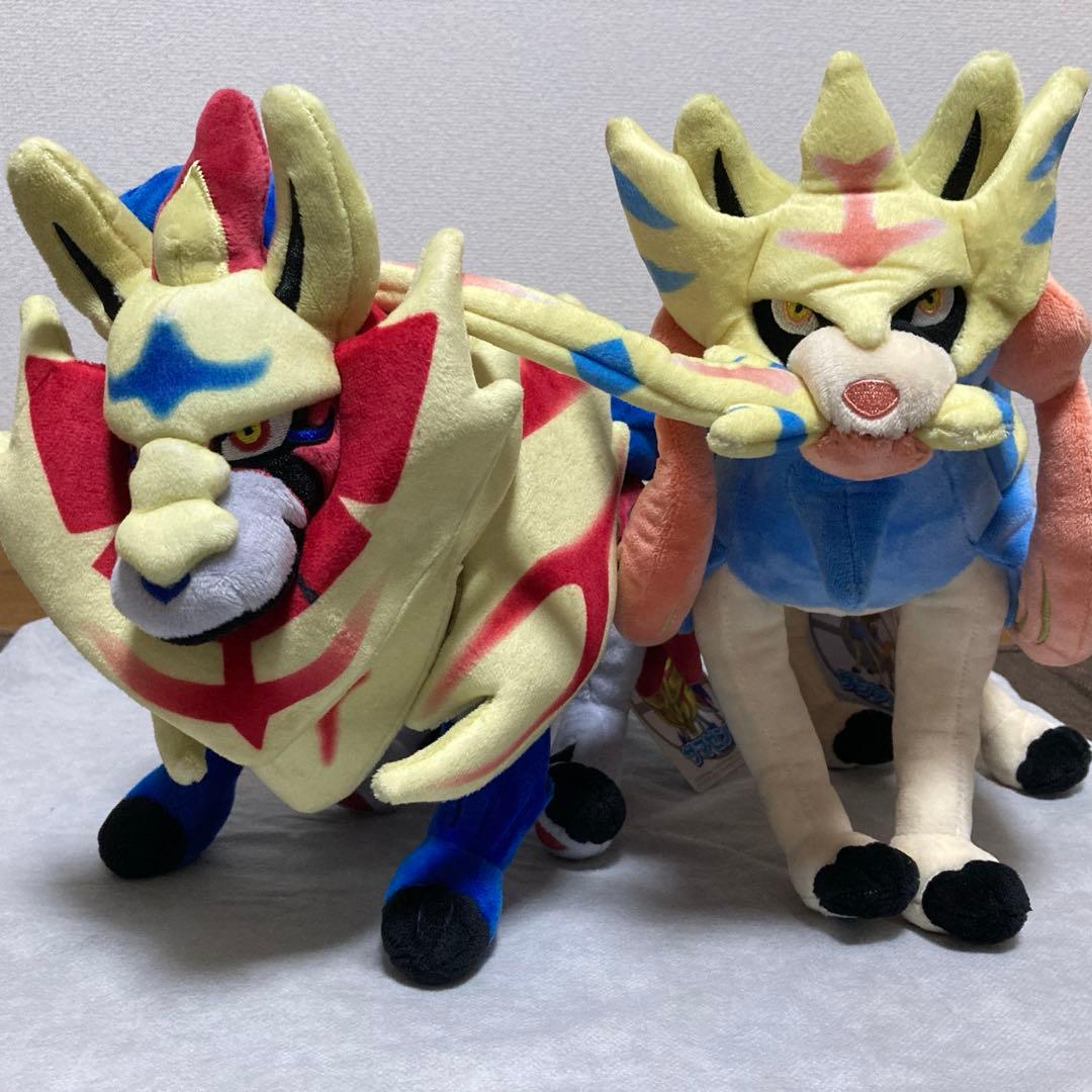 ポケモンセンター　ザシアン　ザマゼンダ　ぬいぐるみ ポケモンセンター ザシアン ザマゼンダ ぬいぐるみ - メルカリ