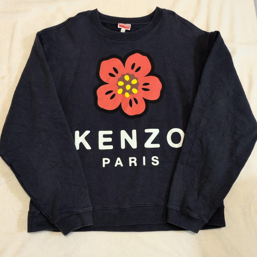 KENZO XL BOKE FLOWER スウェット ネイビー プリント - メルカリ