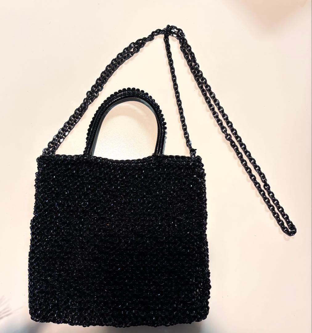 ANTEPRIMA ワイヤーバッグ スタンダード Z エナメルブラック - メルカリ