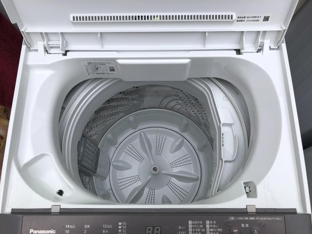 パナソニック 全自動洗濯機 NA-F70PB14-T 7.0kg 2021年製