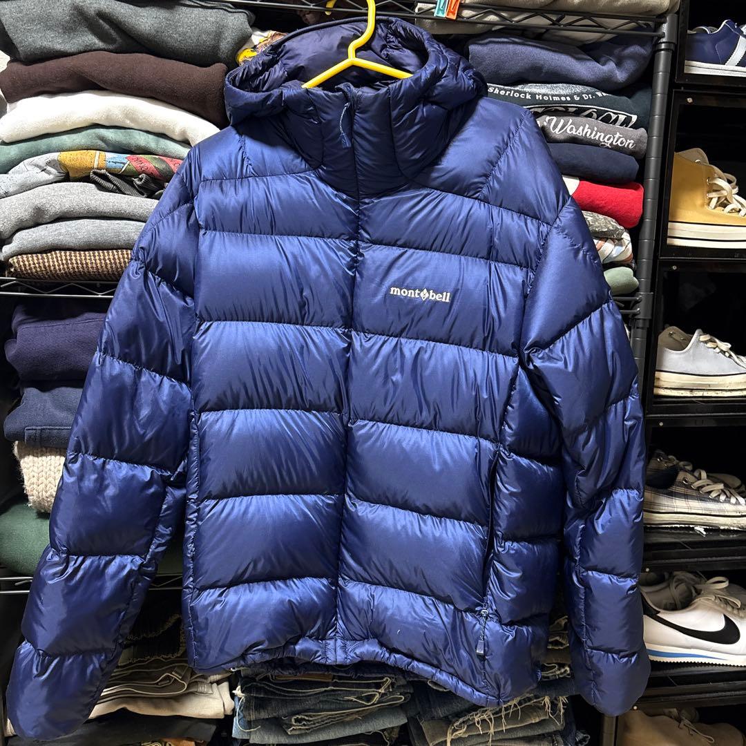 美品 mont-bell モンベル ライトアルパインダウンパーカー ネイビー M