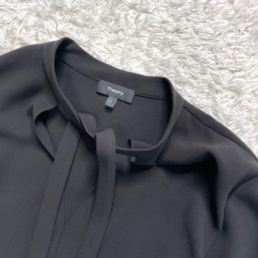 美品✨ Theory プルオーバー ボウタイ ブラウス 洗える 近年モデル