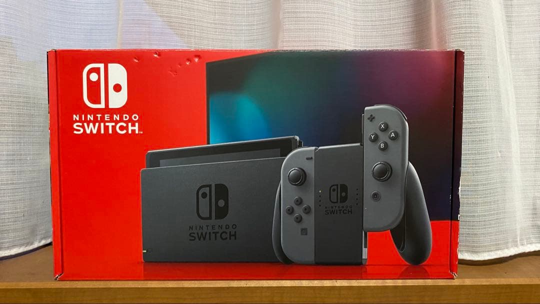 【箱あり使用感あり】Nintendo Switch 本体 グレー ジョイコン付き 任天堂（Nintendo） 新型 スイッチ Switch 本体 完品 ジョイコン Joy