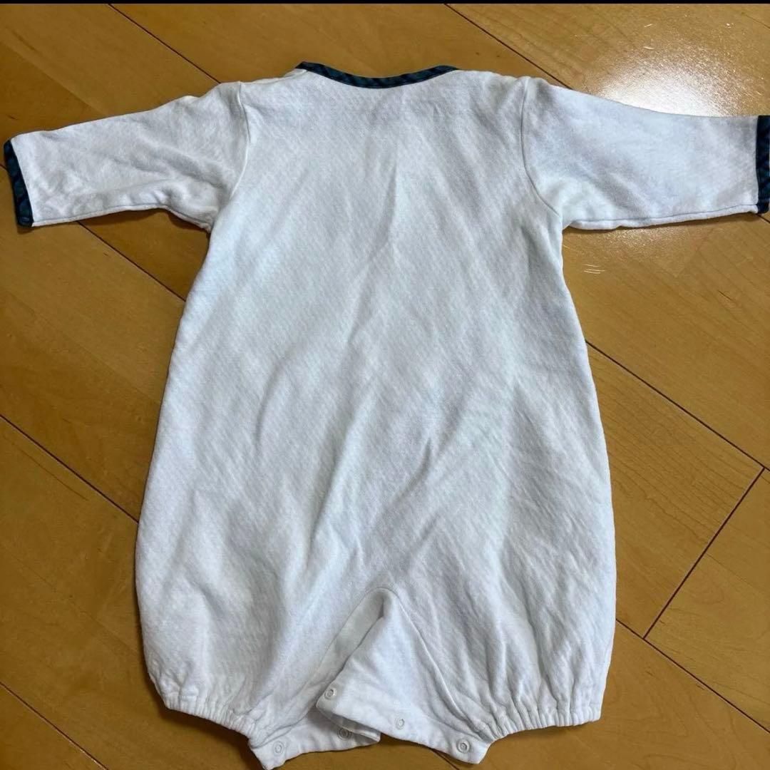 ファミリア ツーウェイオール ロンパース 50-60 くま刺繍 - メルカリ
