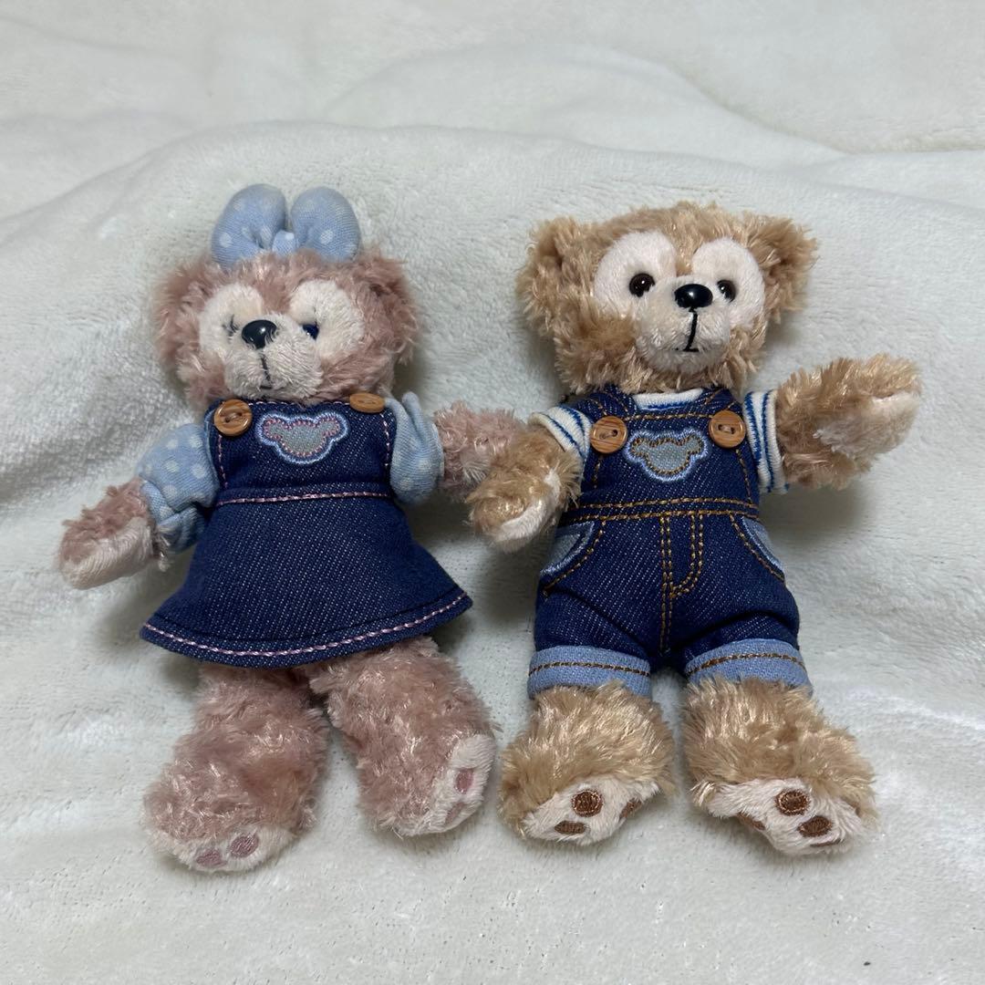 ダッフィー シェリーメイ 限定ぬいぐるみストラップ デニムディズニー