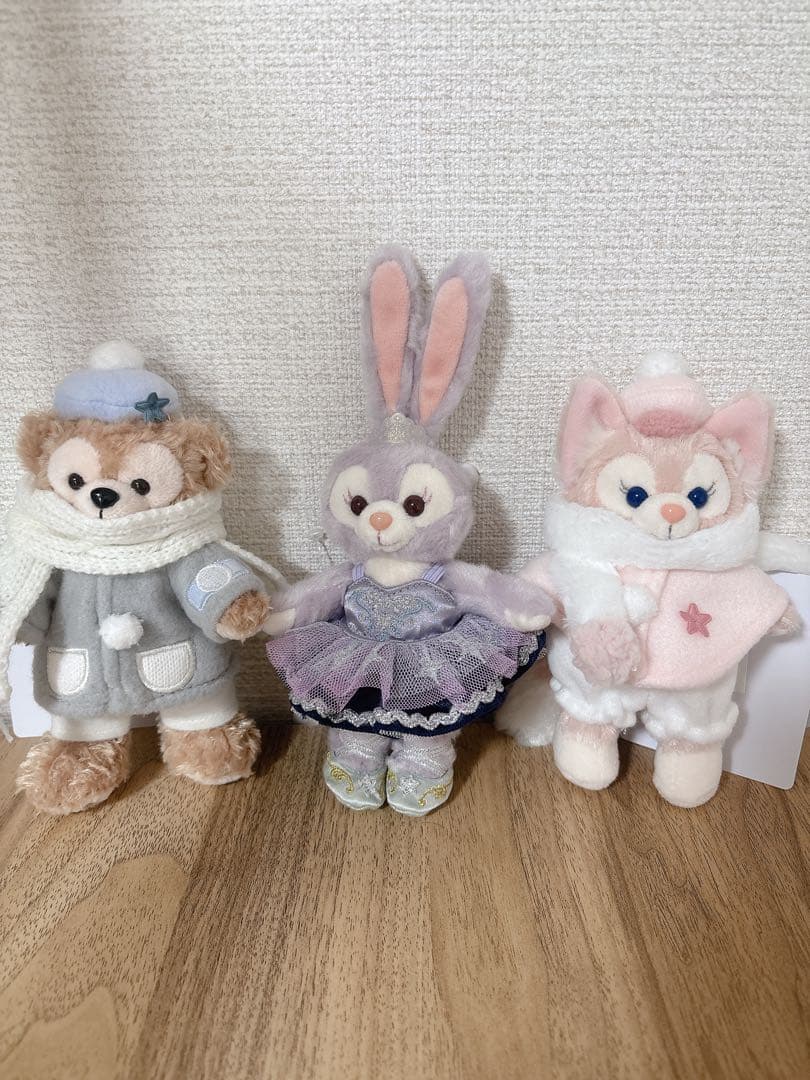 ダンシングスノーフレークスぬいぐるみバッジ　3セット TDS ダンシングスノーフレークス カラフルハピネス ぬいぐるみバッジ 3