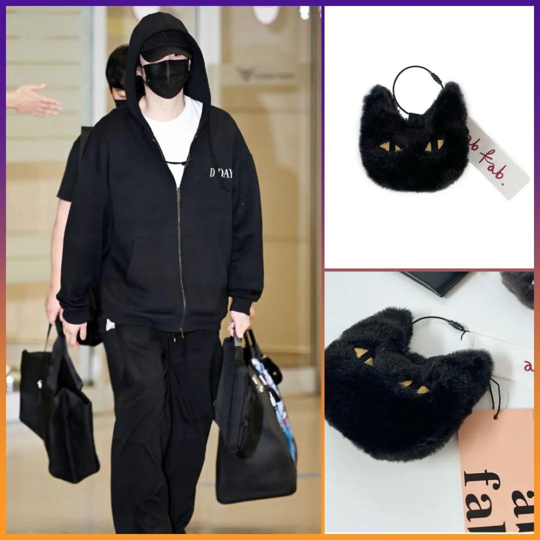 新品☆ab fab. 黒猫 キーホルダー ぬいぐるみ BTS SUGA ユンギ - メルカリ