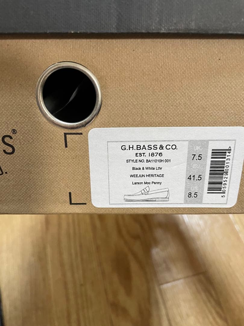 G.H.BASS Weejuns ペニーローファー 白黒