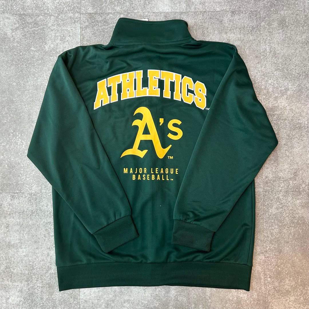 160】MLB アスレチックス トラックジャケット&パンツ 上下セットアップ
