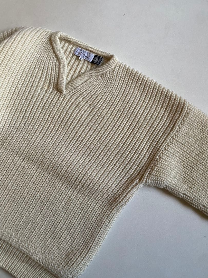 トップス 90s- paul stuart v neck sweater Wool & Cashmere Fair Isle V-Neck Sweater