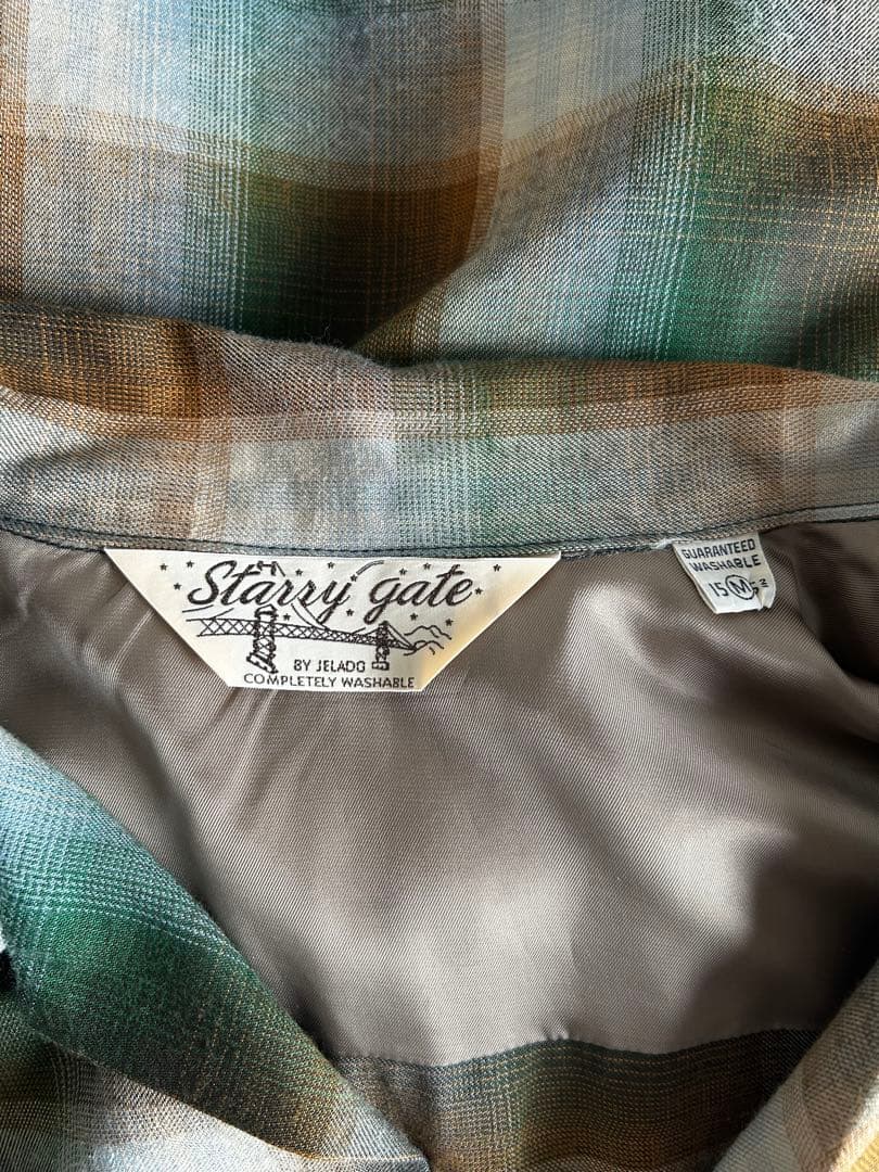 JERADO Starry gate オンブレチェック レーヨンシャツ 25SS - メルカリ