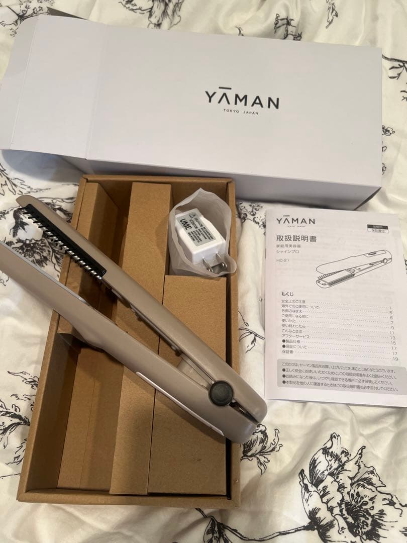 YAMAN ブラシ付きヘアアイロン YA‐MAN（ヤーマン） DAFNI power ダフニ power ブラシ 型 ヘア