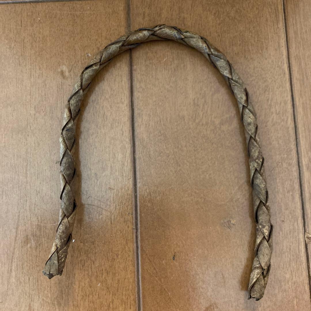 胡桃（くるみ）かご／弘前のみかみ工芸店で購入の中古品（難あり