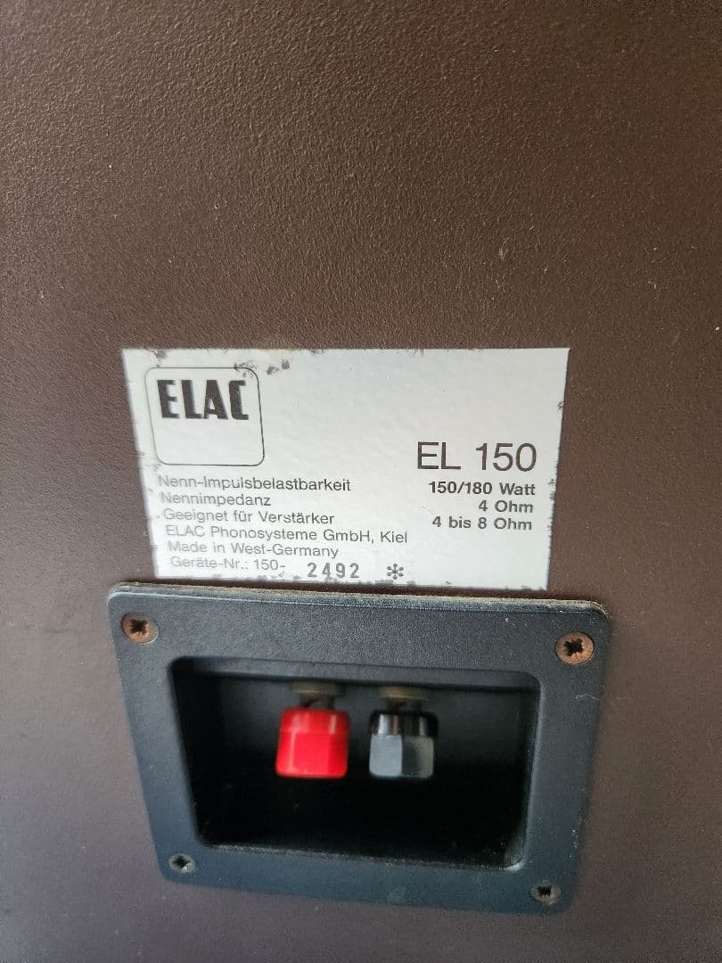 ELAC EL150 ドイツ スピーカー 送料込み その1 - メルカリ