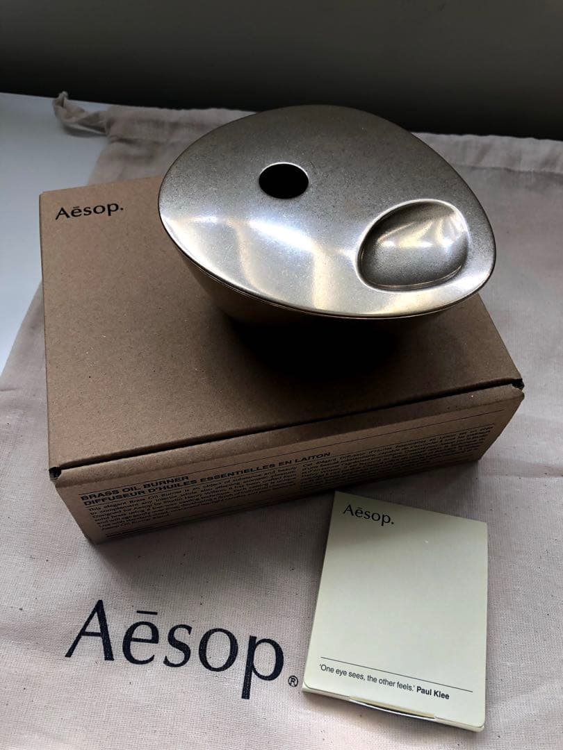 【新品箱付き】イソップ オイルバーナー Aesopブラスオイルバーナーで、心を溶かす香りに身を委ねて｜ZOOM LIFE