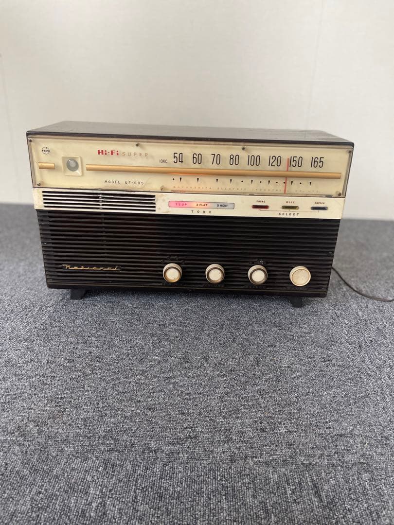 National ナショナル 真空管ラジオ Hi-Fi SUPER UF-605 National ナショナル 真空管ラジオ Hi-Fi SUPER UF-605 - メルカリ