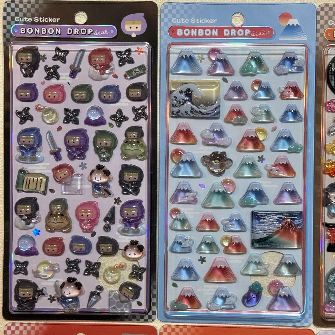 正規品】ボンボンドロップシール❋和柄❋8枚セット
