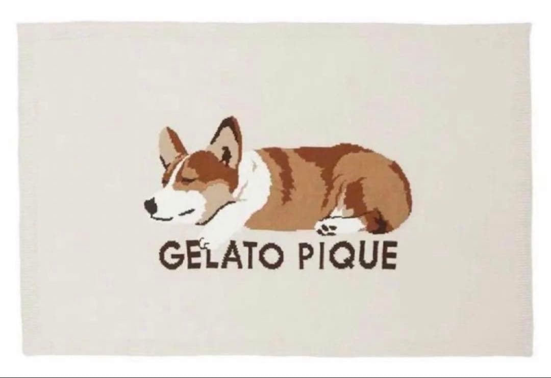 GELATO PIQUE コーギー ブランケット 新品 ジェラートピケ SLEEPING DOG ジャガードブランケット コーギー