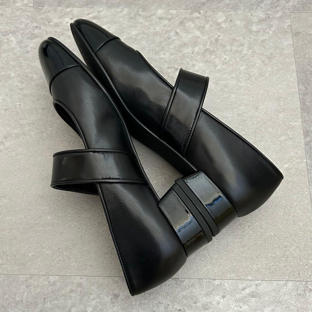 《PEN》トリーバーチ メリージェーン ストラップシューズ 黒 23cm