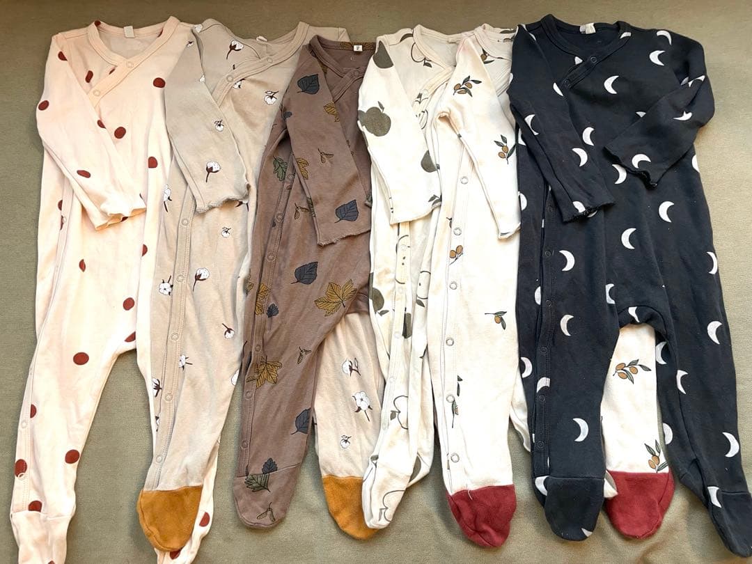 ちーちゃん★organic zoo6-13mロンパース6着セット organic zoo ミッドナイトロンパース | 韓国子供服 Bisque -びすく-