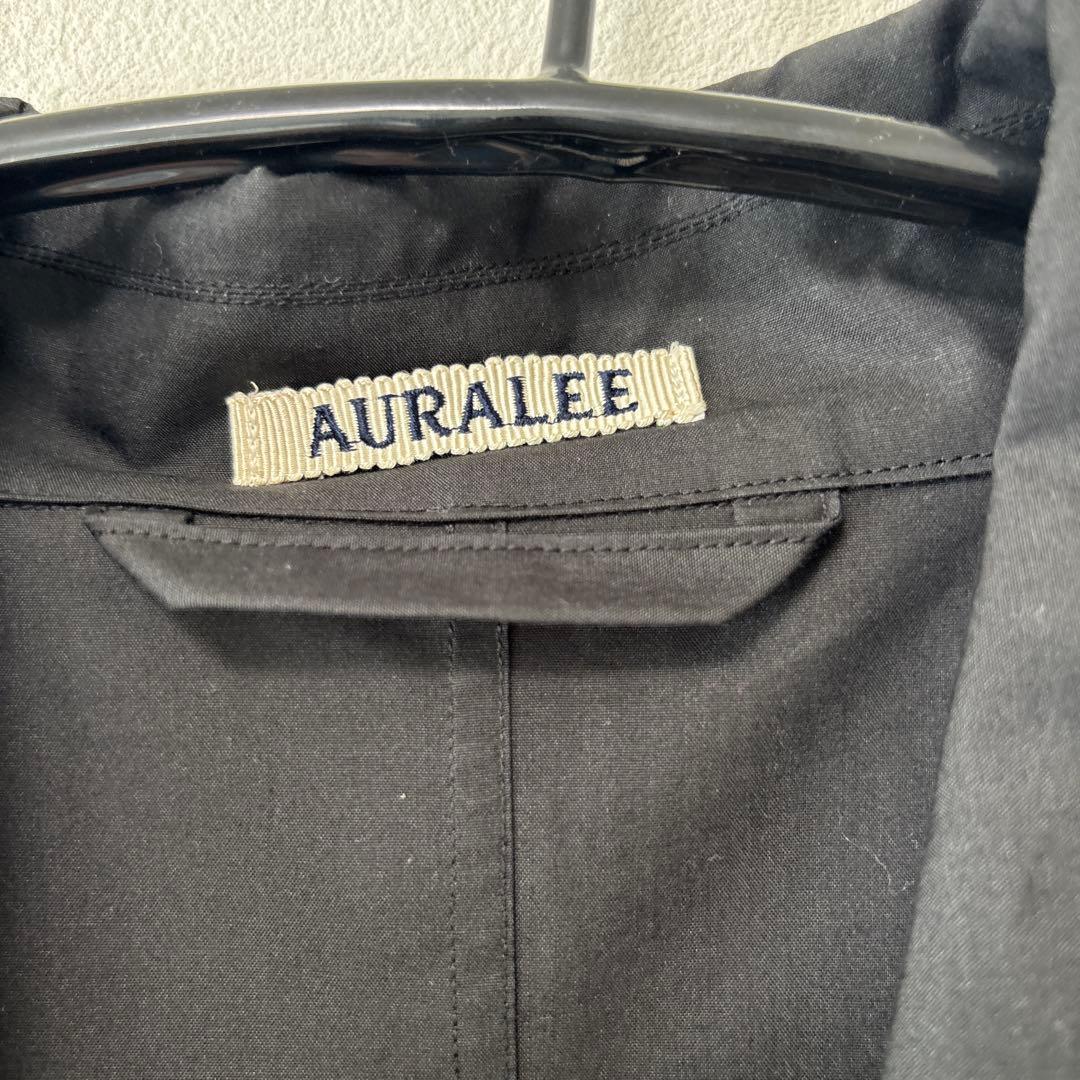 AURALEE ブラック ステンカラーコート サイズ4 - メルカリ