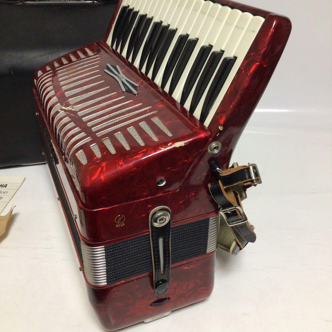 YAMAHA 8905 アコーディオン 32鍵盤 21ベース モデル 赤