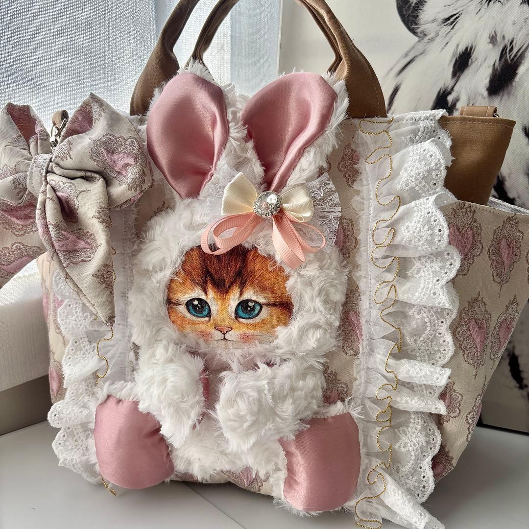 ꒰*꒱様 コヤンイサムチョン　うさ耳ボリちゃん　バッグ　艶ハート　フリル 2026年最新】コヤンイサムチョン バッグの人気アイテム - メルカリ