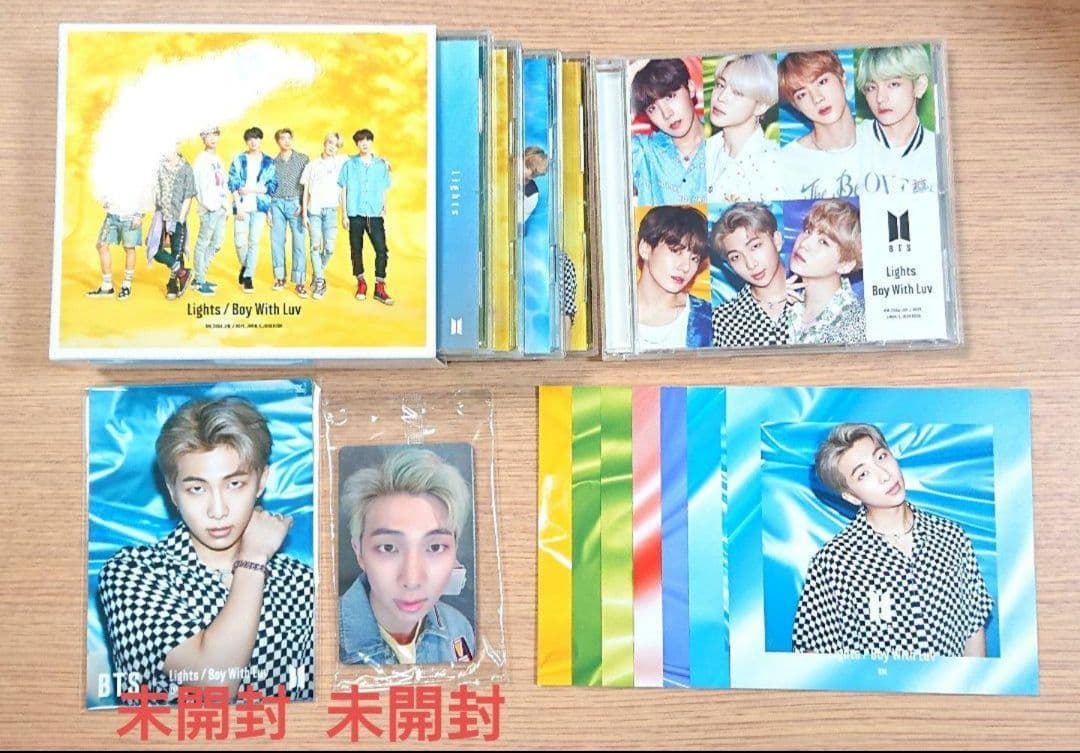 BTS Lights 4形態 JPFC 5形態 トレカ ユニバ 生写真 未開封 Lights/Boy With Luv [4形態セット][CD MAXI][+DVD][+ブックレット