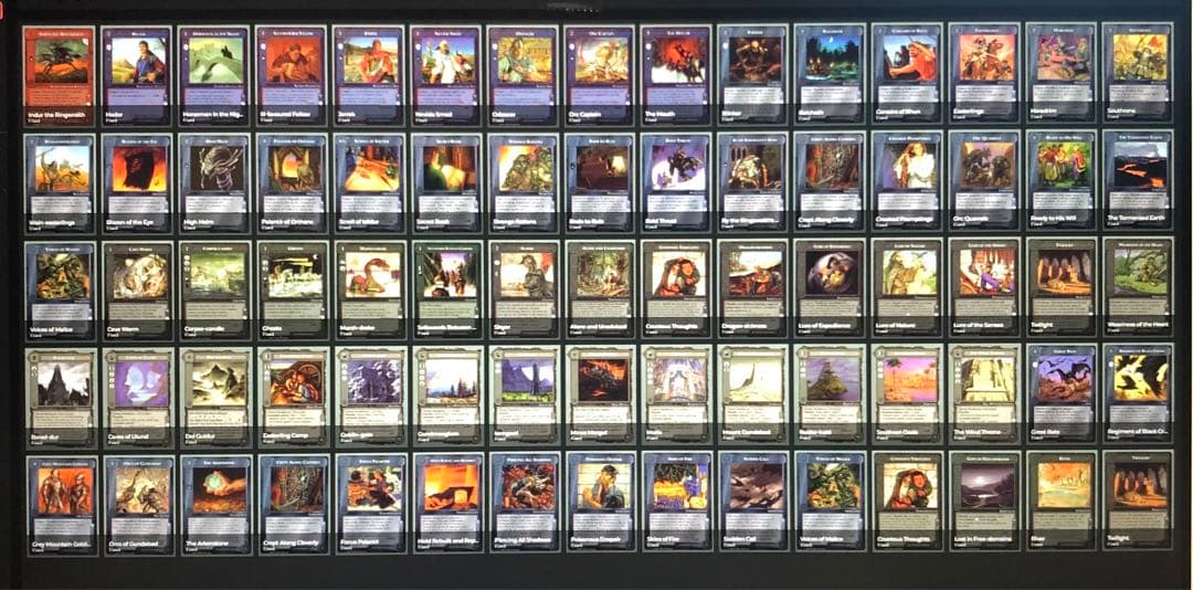 ミドルアース カード チャレンジデッキJ ccg コンプ 指輪物語 希少