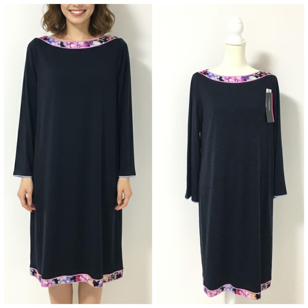 新品未使用 LEONARD レオナール ウール ワンピース 42 タグ付 - メルカリ