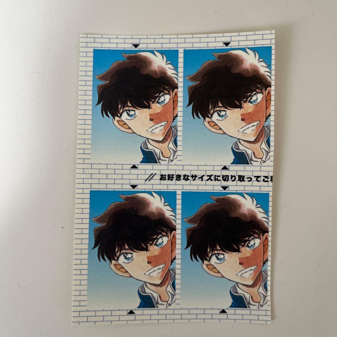 名探偵コナン 証明写真風ステッカー 黒羽快斗 工藤新一 服部平次