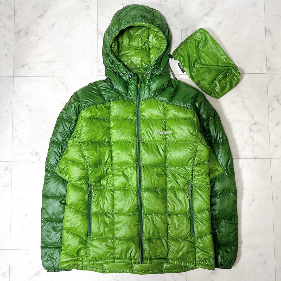 mont-bell モンベル スペリオダウンパーカー フード グリーン Mサイズ