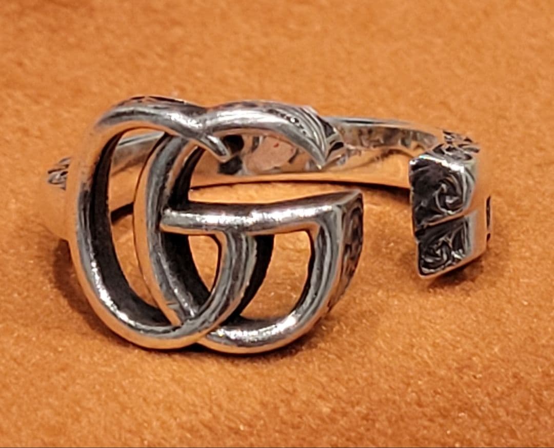 GUCCI/グッチ/GGマーモント/キー モチーフ アラベスクリング/Ag925