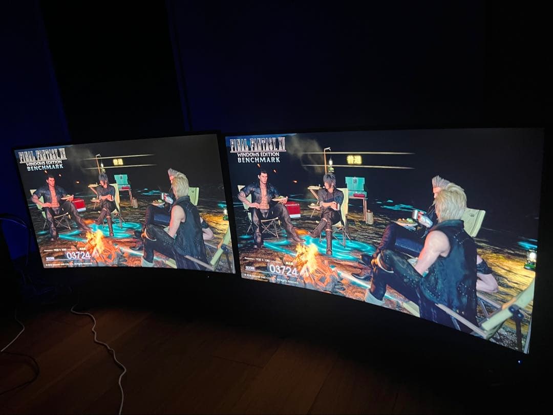 最終値下げ】ゲーミングPCフルセット(31.5湾曲モニター2枚) - メルカリ